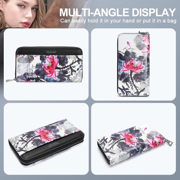 Forever Young Floral Women's Bag - Black and Pink NWT​ - Picture 6 of 6